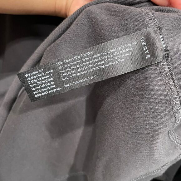 Eileen Fisher Petite Gray Quarter Sleeve Pocket Link Dress - Size: PS - Picture 6 of 6